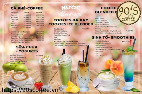 Huong dan xay dung menu quan cafe cho khach hang.