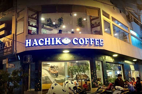 Không gian sống ảo tại Hachiko coffee.