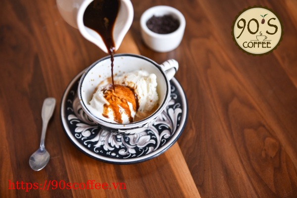 Cong thuc hoan hao cho mot ly cafe Affogato hien dai.