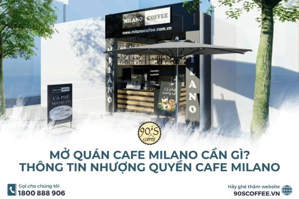 Mở Quán Cafe Milano Cần Gì? Thông Tin Nhượng Quyền Cafe Milano