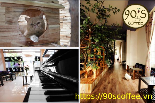 khong gian quan cafe ailu cat house coffee