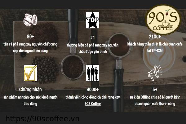 Cà phê nguyên chất 90s coffee đạt những thành tựu hiện nay