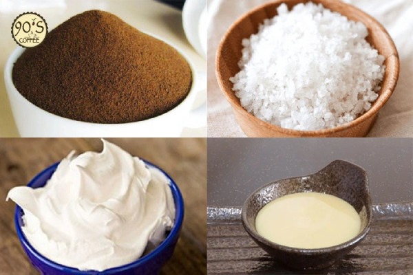 Nguyên liệu để pha cà phê muối là gì?