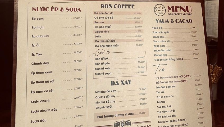 Làm mới menu đồ uống mùa hè