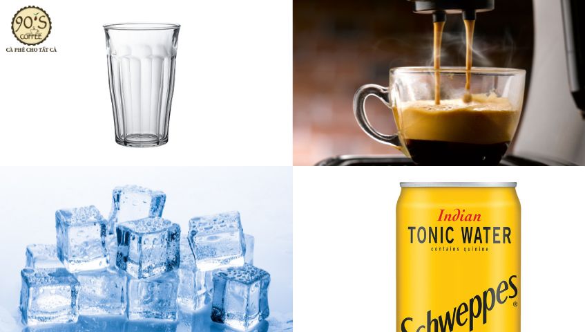 Nguyên liệu để làm espresso tonic