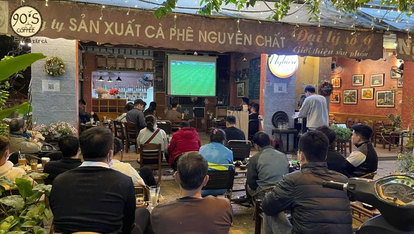 Mô hình quán cà phê bóng đá