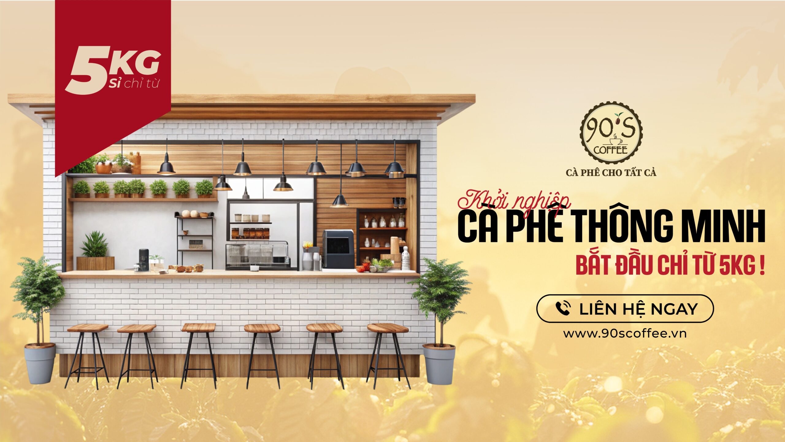 Khởi nghiệp cà phê thông chỉ với 5kg