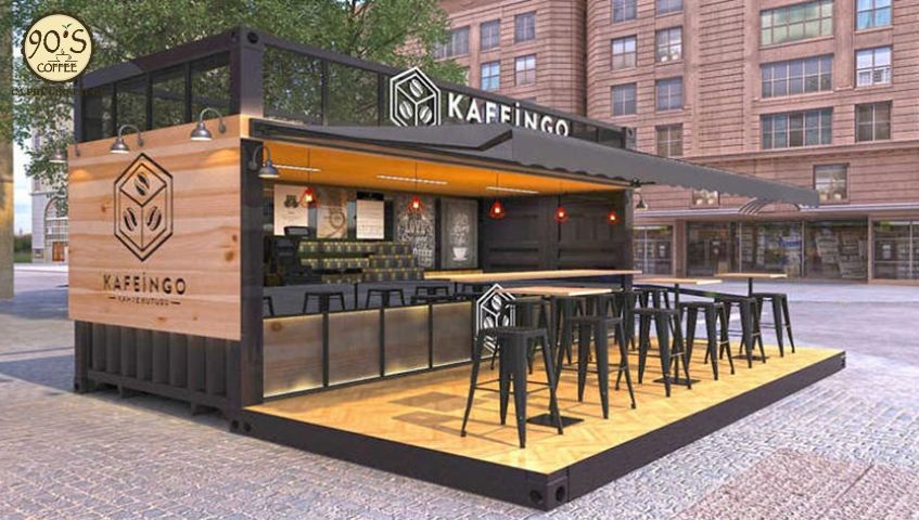Mô hình quán cà phê container