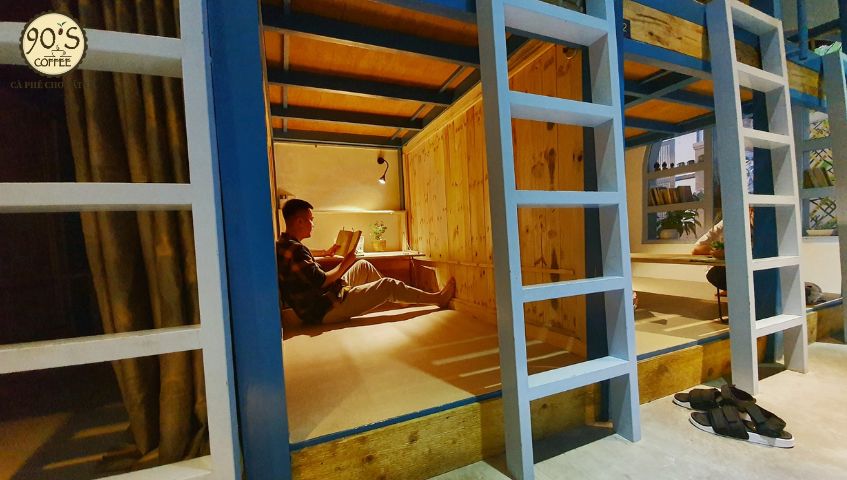 Mô hình quán cà phê giường nằm