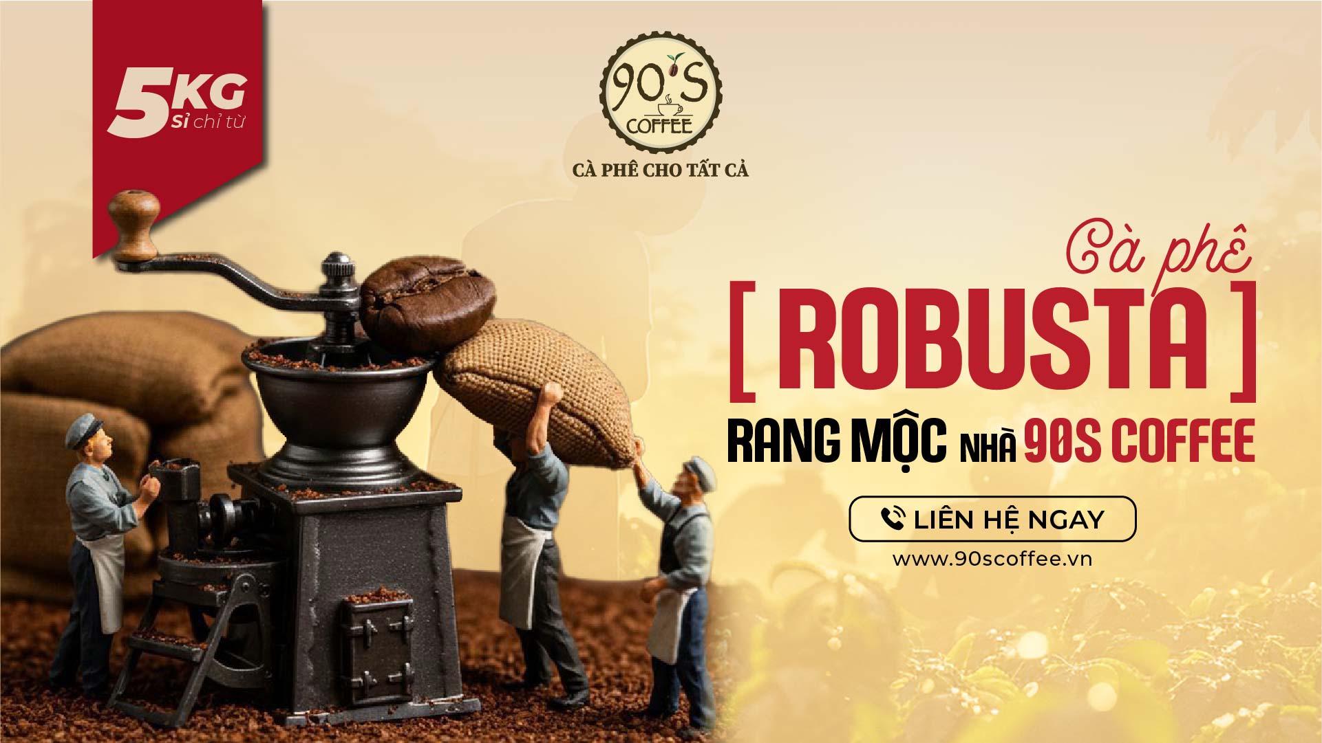 Cà phê Robusta 90S Coffee