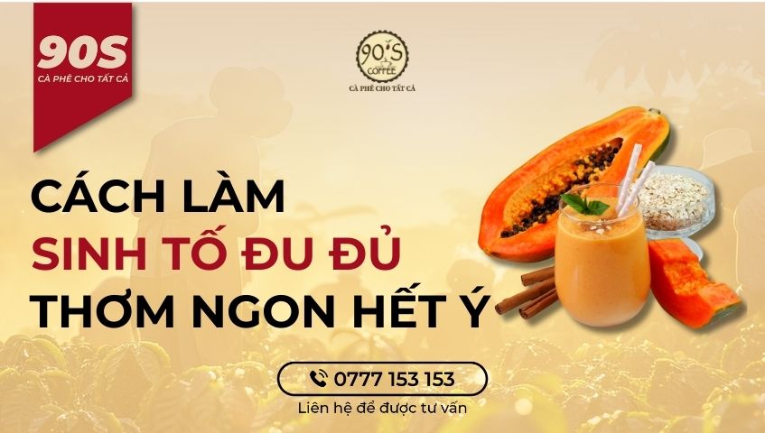 Cách làm sinh tố đu đủ