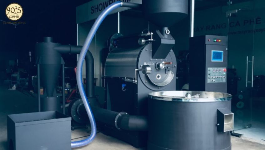 Máy rang cà phê bằng gas
