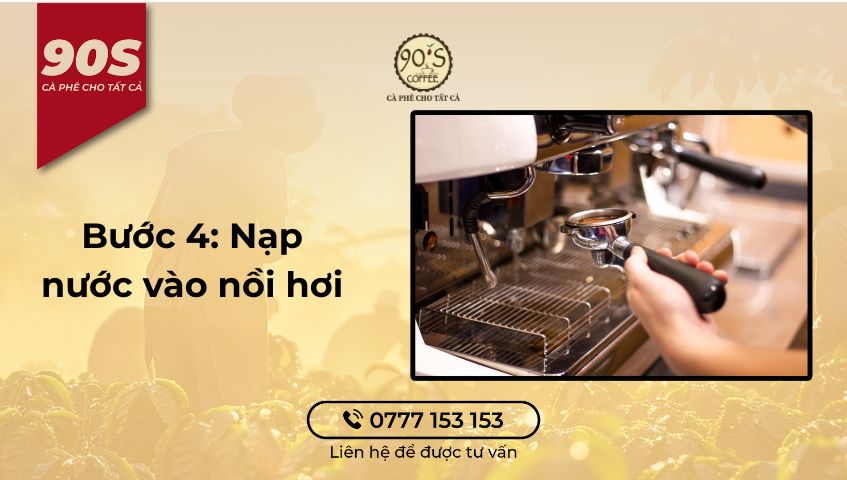 Nạp nước vào nồi hơi