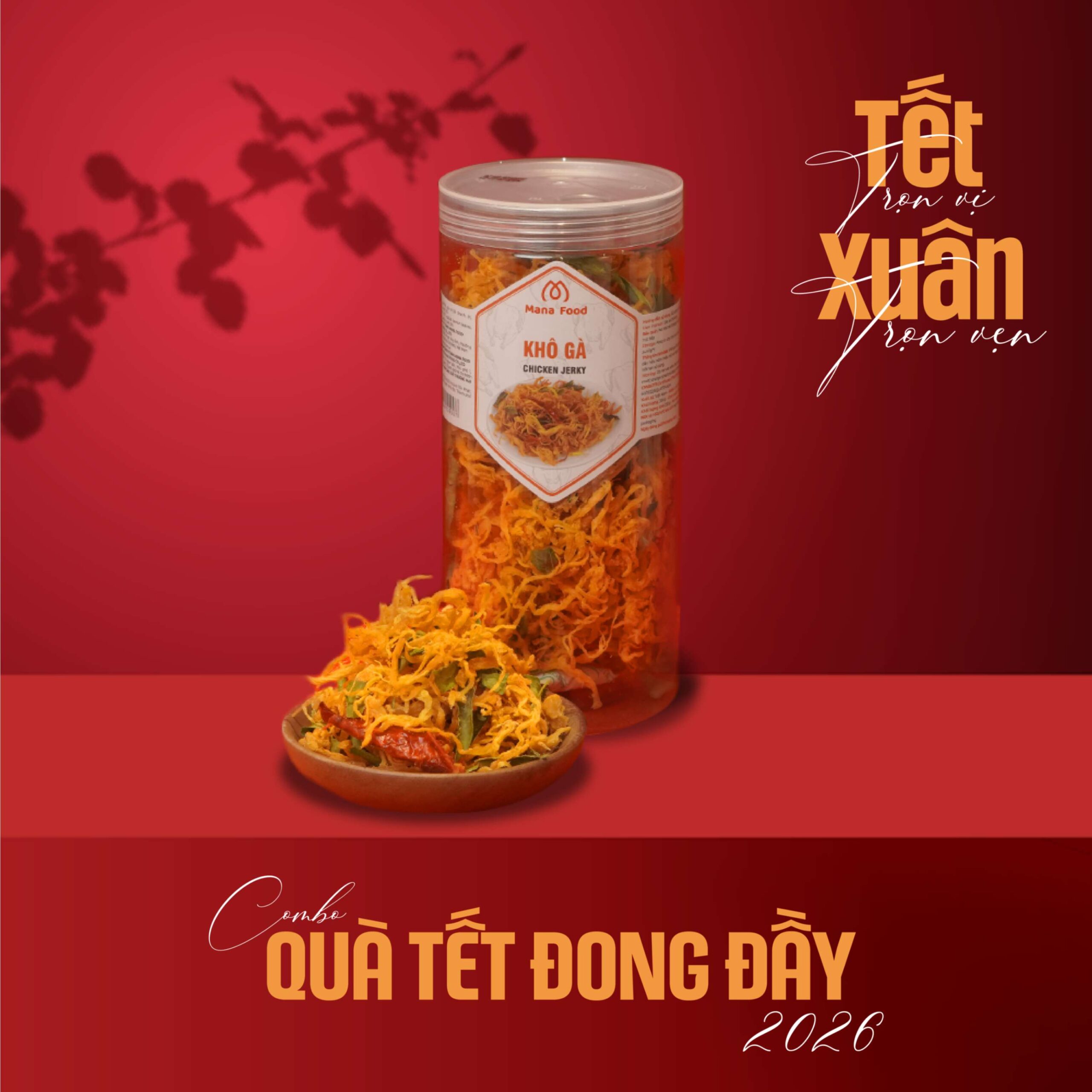 Khô gà lá chanh 300g