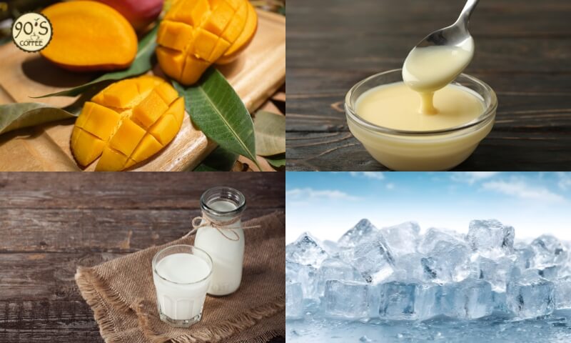 Nguyên liệu làm sinh tố xoài